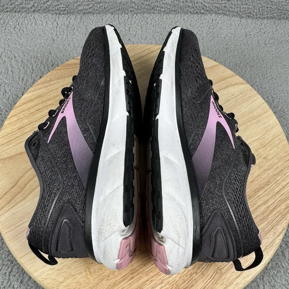 Brooks Womens Transmit 3 Womens 9.5 B Medium Black Running Shoes 1203501B077 - Picture 6 of 12